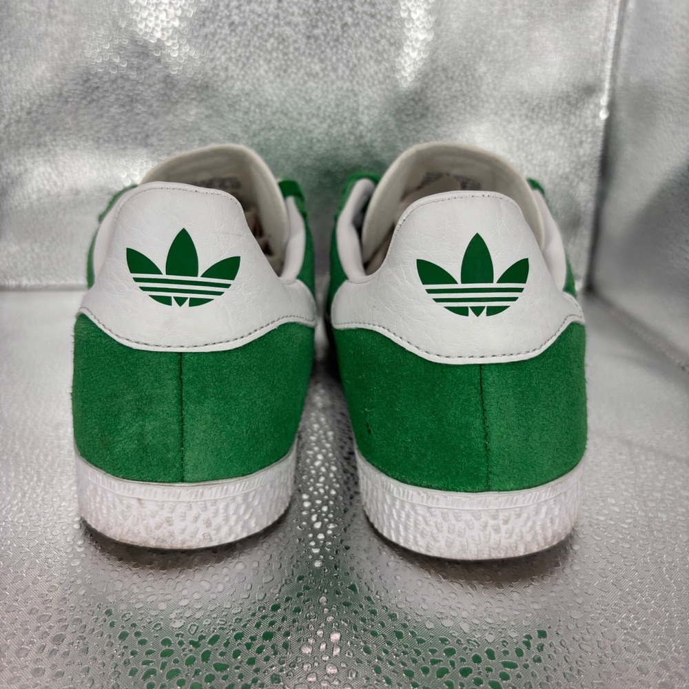 Adidas Gazelle Green Suede White Stripes Sneakers BB5477 Mens 4.5 Womens 5.5 - Picture 4 of 7